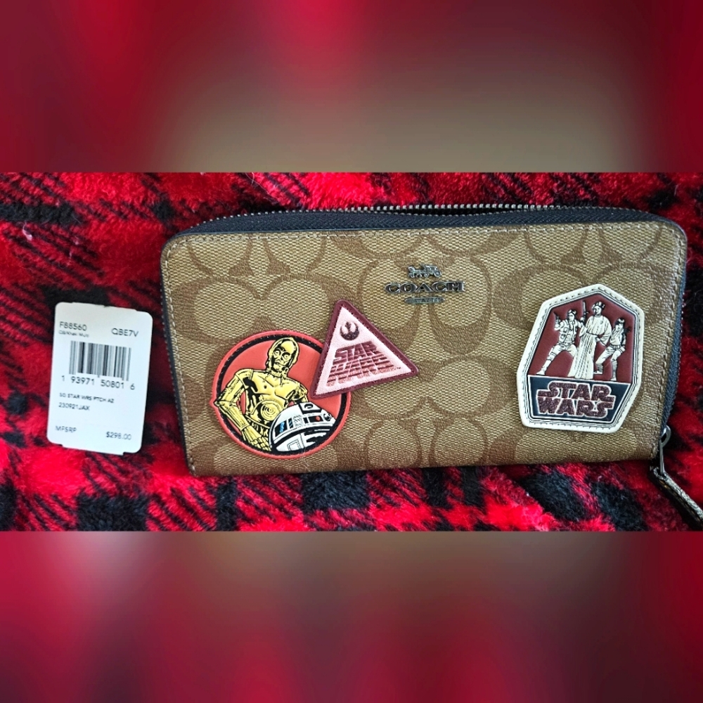 Coach Star Wars Limited Edition Patch Wallet NEW